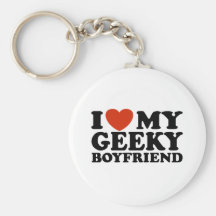 J'aime mon ami Geeky Porte-clef