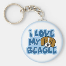 J'aime mon beagle Keychain Porte-clef