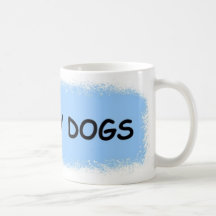 J'AIME MON BLEU DE CHIENS ENCADRÉ TASSE À CAFÉ
