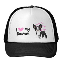 J'aime mon Boston Terrier Casquette