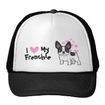 J'aime mon bouledogue français casquette de camionneur