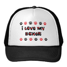 J'aime mon boxeur casquette de camionneur