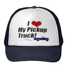 J'aime mon camion pick-up, chapeau de camionneur casquettes de camionneur