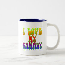 J'aime mon canari tasse