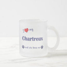 J'aime mon Chartreux (le chat femelle) Tasses