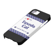 J'aime mon chat de smoking (le chat femelle) étuis iPhone 5