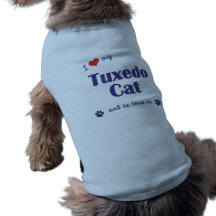 J'aime mon chat de smoking (le chat masculin) vêtements pour chien