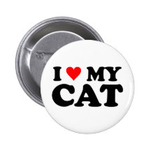 J'aime mon chat pin's avec agrafe