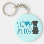 J'aime mon chien ! porte-clefs