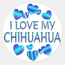 J'aime mon chiwawa autocollants