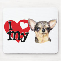 J'aime mon chiwawa de B&T Tapis De Souris