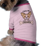J'aime mon chiwawa manteau pour animal domestique