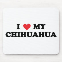 J'aime mon chiwawa tapis de souris