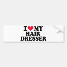 J'aime mon coiffeur adhésifs pour voiture