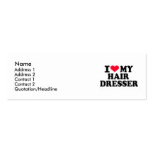 J'aime mon coiffeur carte de visite