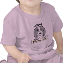 J'aime mon colley barbu t-shirts