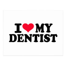 J'aime mon dentiste cartes postales