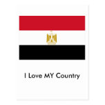 J'aime MON drapeau de l'Egypte de pays le MUSÉE Za Cartes Postales