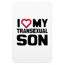 J'AIME MON FILS TRANSSEXUEL MAGNETS RECTANGULAIRE