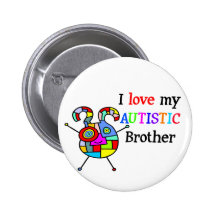 J'aime mon frère autiste pin's