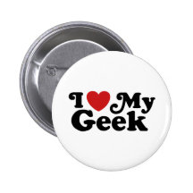J'aime mon geek badges avec agrafe