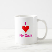 J'aime mon geek tasse