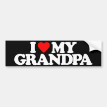 J'AIME MON GRAND-PAPA ADHÉSIF POUR VOITURE