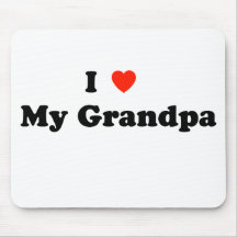 J'aime mon grand-papa Mousepad Tapis De Souris