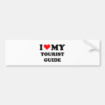 J'aime mon guide touristique autocollants pour voiture