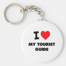 J'aime mon guide touristique porte-clés