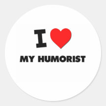 J'aime mon humoriste adhésif rond