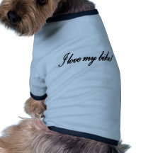 J'aime mon icône de vélo manteaux pour animaux domestiques