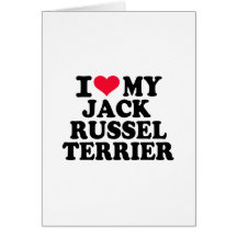 J'aime mon Jack Russel Terrier Cartes