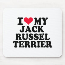 J'aime mon Jack Russel Terrier Tapis De Souris