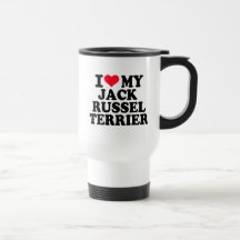 J'aime mon Jack Russel Terrier Tasses À Café