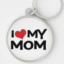 J'aime mon jour de mère de maman Keychain Porte-clefs