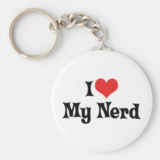 J'aime mon Keychain nerd Porte-clés