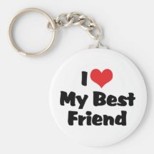 J'aime mon meilleur ami Keychain Porte-clefs