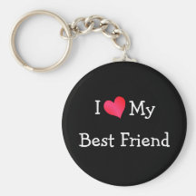J'aime mon meilleur ami porte-clefs