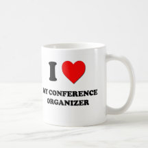 J'aime mon organisateur de conférence tasse à café