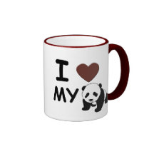 J'AIME MON PANDA MUGS À CAFÉ