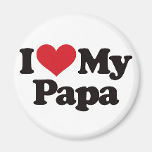 J'aime mon papa aimants pour réfrigérateur