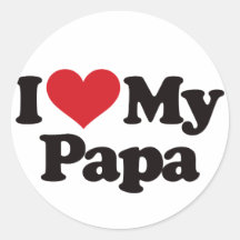 J'aime mon papa autocollant