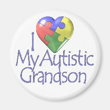 J'aime mon petit-fils autiste magnets
