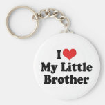J'aime mon petit frère Keychain Porte-clé