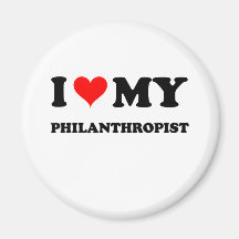 J'aime mon philanthrope aimants