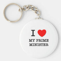 J'aime mon premier ministre porte-clés