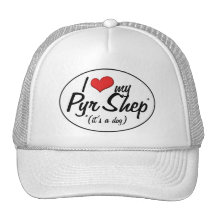 J'aime mon Pyr Shep (c'est un chien) Casquette De Camionneur