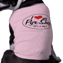 J'aime mon Pyr Shep (c'est un chien) Manteaux Pour Chien