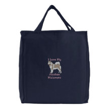J'aime mon sac fourre-tout à Malamute d'Alaska